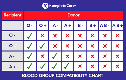 Blood group compatibility chart for marriage